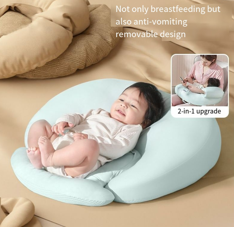 Breastfeeding Pillow Slope Pillow Anti spitting Breastfeeding Pillow Baby Lying Feeding Pillow