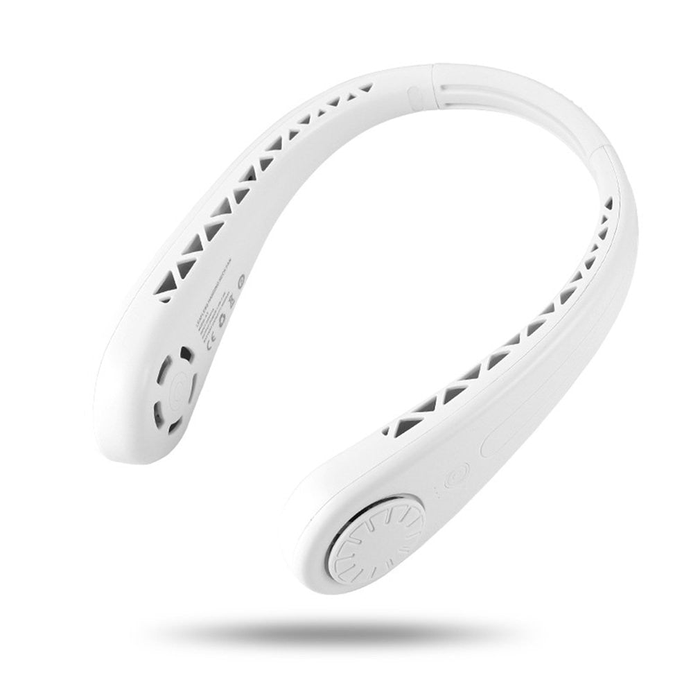 Oudoor Hot Sale Usb Charging Hanging Neck Small Fan Retro Mini Handheld Silent Lazy Sports Portable Electric Fan