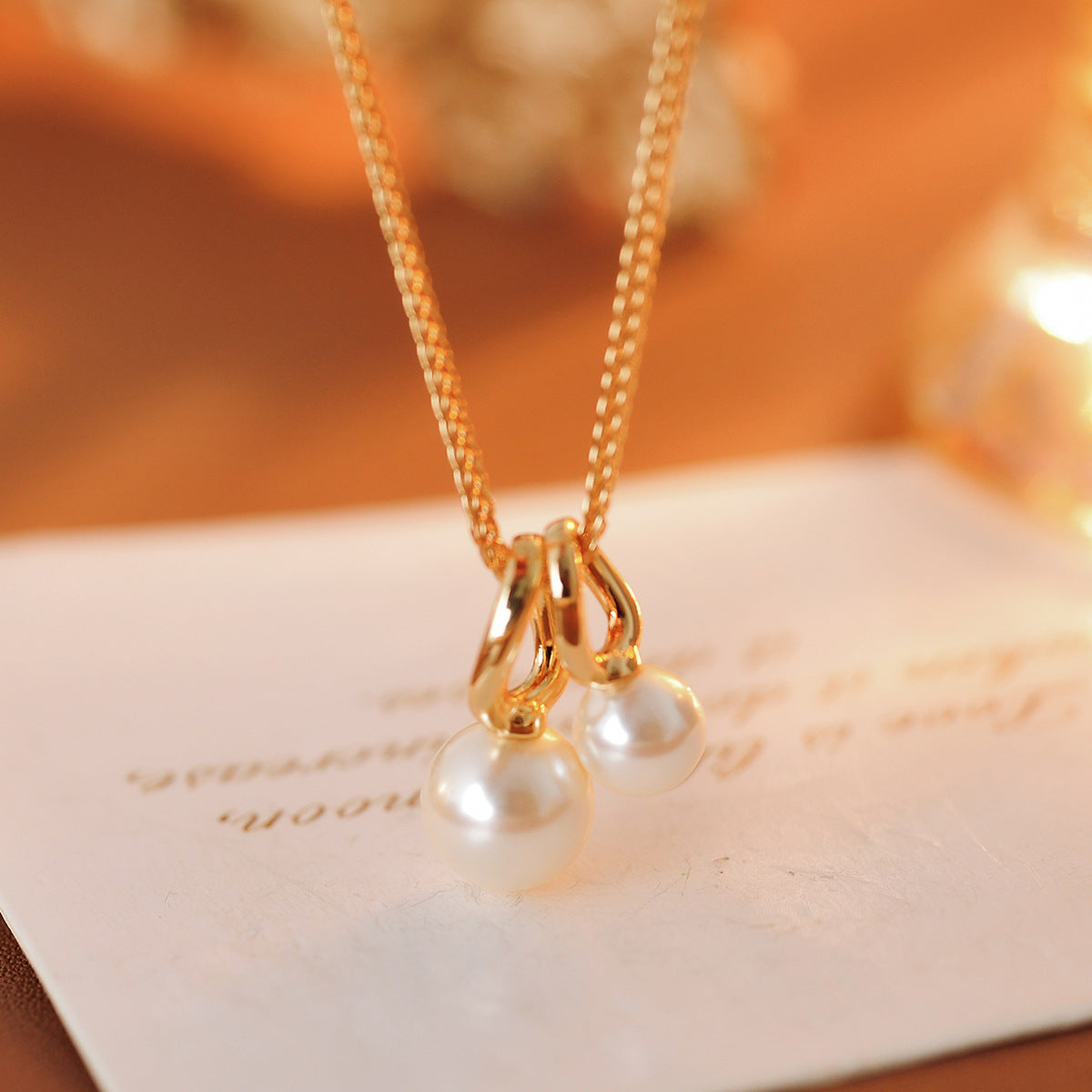 New Korean Niche Pearl Necklace Women's Pendant, Clavicle Chain, High-End Popular Versatile Accessory for Women