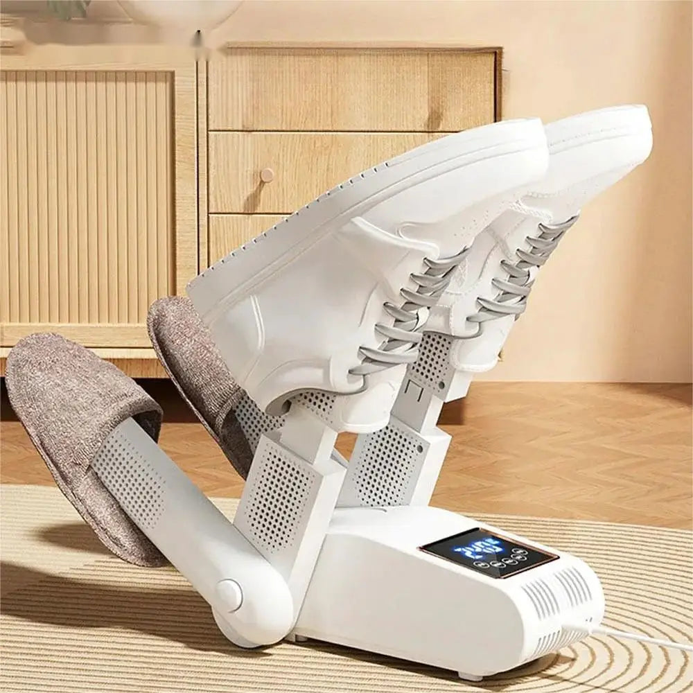 Shoe Dryer Portable Electric Shoe and Boot Dryer 180° Folding Design Smart Display for Shoes Gloves Hats Socks Ski Boots