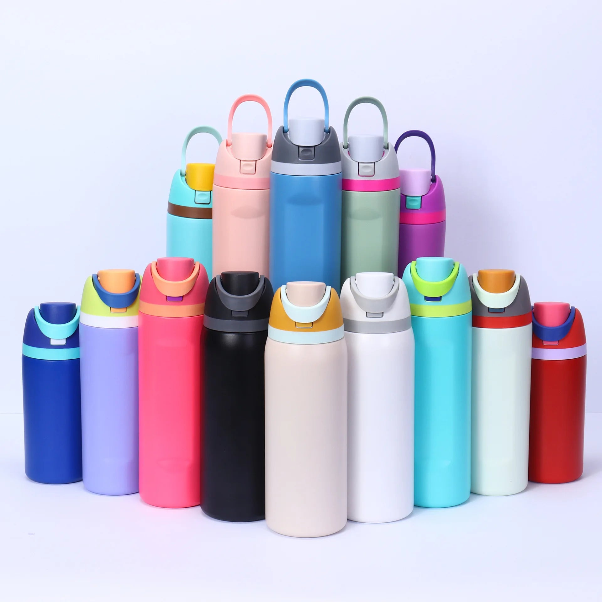 32OZ Vacuum Insulated Water Bottle with Straw Stainless Steel Water Bottle for Outdoor Sports Camping Hiking Thermal Cup