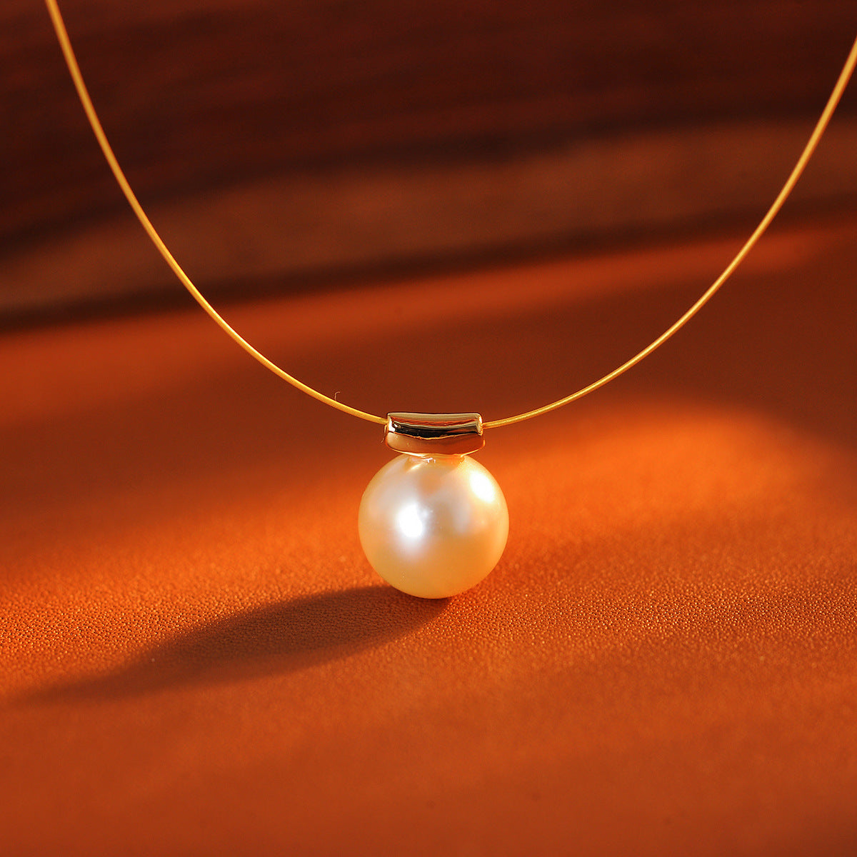 Mermaid's Tears Necklace, Imported Steel Wire Pendant, Fresh Collarbone Chain, Light Luxury INS Style Necklace